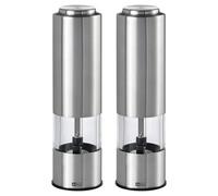 Adhoc Electric Grinder Pepper And Salt Mill Set - Silver