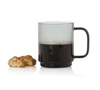 AdHoc Impact Coffee Cup, 500ml, Mug for Tea, Latte, Cappuccino with Handle, Heat Resistant Borosilicate Glass