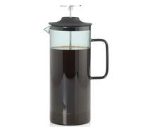 AdHoc Impact French Press Coffee Maker, 1L Cafetiere with Heat Resistant Borosilicate Glass, Stainless Steel Filter, Airtight Lid