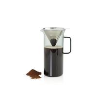 AdHoc Impact Pour Over Coffee Maker with 1L Glass Container, Reuseable Stainless Steel Filter Double Layered, Coffee Brewer, Barista Tool