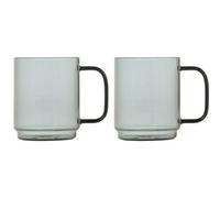 Adhoc Impact Set Of 2 Glass Mug 500Ml - Clear