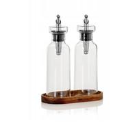 AdHoc Menage AromaPour Oil & Vinegar Dispenser Set 300ml - Clear AdHoc Clear