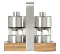 Adhoc Mini Pepper And Salt Mill Set With Tray Gift Set