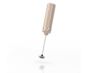 AdHoc Moro Rechargeable Electric Milk Frother, Powerful One Touch Handheld Milk Foamer/Sauce Frother/Drink Mixer, Stainless Steel/Plastic, Removable Whisk, Dark Grey