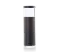 AdHoc Muskatino Nutmeg Mill, Spice Grinder with Durable Ceramic Mechanism, Black, Stainless Steel, Spring Loaded, Mess Free Lid