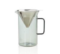 AdHoc Impact Pour Over Coffee Maker with 600ml Glass Container, Reuseable Stainless Steel Filter Double Layered, Coffee Brewer, Barista Tool