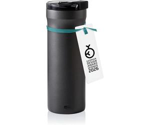 AdHoc Pulse Thermo Mug Dark Grey, 500ml Stainless Steel Travel Flask Water Bottle 10 Hours Hot 12 Hours Cold, Double Walled Vacuum Insulated, Reusable Coffee Cup, Dishwasher Safe