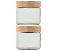 Adhoc Purejar Set Of 2 Glass Container 500Ml - Clear