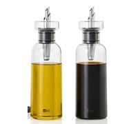 AdHoc Set of 2 AromaPour Glass Oil & Vinegar Dispenser 300ml - Clear AdHoc Clear