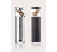 AdHoc Set of 2 Muskatino Nutmeg Mill - Silver & Black AdHoc Multicolor