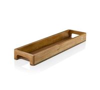 AdHoc ST27 Serving Plate, Spice, Drinks and Decorative Tray, Serve Slim, Rectangular, Acacia Wood/Walnut