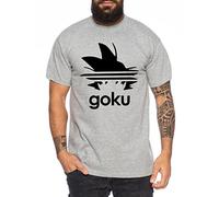 Adi Goku Men's Tee Shirt Men T-Shirt Dragon Master Son Ball Vegeta Turtle Roshi Grey