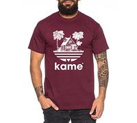 Adi Kame House - Men's T-Shirt One Goku Dragon Master Son Ball Vegeta Turtle Roshi Piece Golds Db, Größe2:XX-Large, Farbe2:Burgundy