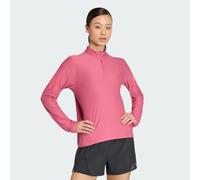 adidas - Women's ADI365 Running Iconic Half Zip - Running shirt size L, pink