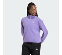 adidas Women's Adi365 Running Essentials Winterized Fleece Half-Zip Sweatshirt, magic lilac, XXS