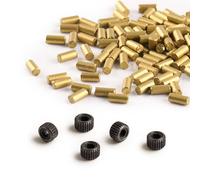 Adibbo Friction Wheel & Flint Set for S.T. Dupont L2 Lighter, Spare Parts with 5 Lighter Wheels and 50 Pieces 2.5 mm Flint Stones