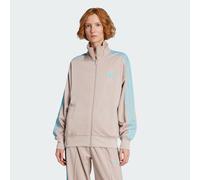 adidas Oversized Firebird Track Top - Brown - Womens XS