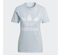 ADIDAS Originals Womenss Adicolor Classics Trefoil T-Shirt in Light Blue Cotton - Size 6 UK