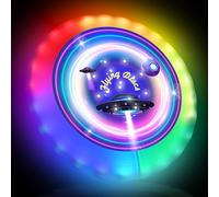 Adicop LED Flying Disc, LED Frisbee - 39 RGB LEDs,7 Modes, Waterproof, 500mAh Rechargeable Battery Frisbee Ideal for Outdoor, Lawn, Camping Games, Birthday (spaceship)