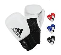 adidas 100 Boxing Gloves - with PU Outer Shell, Intermediate Level Training Gloves for Fitness Classes, Boxing Bag Workouts, and Sparring, Suitable for Men, Women, and Kids - 10oz, White