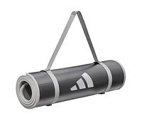 Adidas Training Mat - 10mm Cushioned NBR Exercise Mat, 183 x 61 cm, Red - Grey