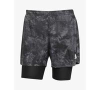 adidas 2 in 1 Spray Dye Own The Run shorts dark grey - M