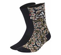 adidas 2 Pack Farm Floral Cotton Blend Crew Socks Multi