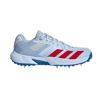 adidas 22YDS Incurza Men's Cricket Spikes | UK 8.5 in Crystal Sky/Pure Ruby/Bright Royal