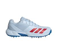 adidas 22YDs Men's Cricket Spikes | UK 10 in Crystal Sky/Pure Ruby/Bright Royal