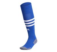 adidas 3-Stripe Hoop Soccer Socks (1-Pair) with Arch Compression for a Secure Fit, Royal Blue/White, Large
