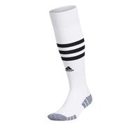 adidas 3-Stripe Hoop Soccer Socks (1-Pair) with Arch Compression for a Secure Fit, White/Black, S