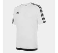 adidas 3 Stripe Sereno T-Shirt Mens XS White/Black