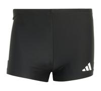 adidas Men's 3 Stripes Swim Boxers, Black/White, L-XL