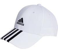 adidas 3 Stripes Cotton Twill Cap White Stylish Adjustable Comfort Hat Mens