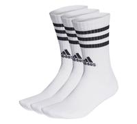 Adidas 3-Stripes Cushioned Crew Socks 3 Pairs - White/Black