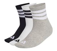 Adidas 3 Stripes Cushioned Sportswear Mid Cut Socks 3 Units