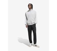 adidas 3-Stripes French Terry tracksuit light grey white - S