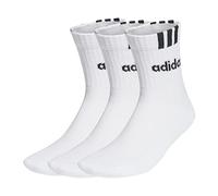 3-Stripes Linear Half-Crew Cushioned Socks 3 Pairs