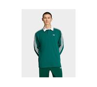 adidas Originals 3-Stripes Rugby Longsleeve Polo, Green, Size S, Men Green