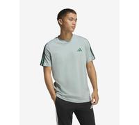 adidas 3 Stripes Short Sleeve T-Shirt Green - 3XL