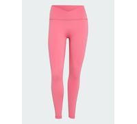 Adidas 3 Stripes Studio All Me X-over 7/8 Leggings Pink XL Woman