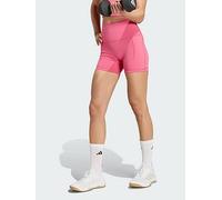 adidas 3 Stripes Studio All Me Booty Short Leggings, Pink, Size L, Women Pink