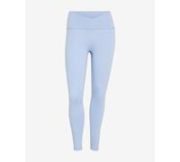 adidas 3-Stripes Studio All Me X-Over 7/8 long tights sky blue women - XS