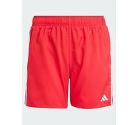 Adidas 3 Stripes Swimming Shorts Red 11-12 Years Boy