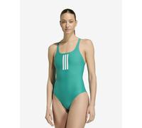Adidas 3 Stripes V-back Swimsuit Green 44 Woman