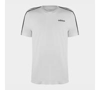 adidas 3 Stripes T-Shirt Mens L White/Black