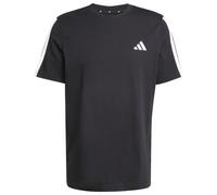 adidas Men's Men 3-Stripes T-Shirt, Black, S