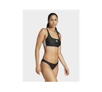 adidas - Women's 3 Stripes Bold Bikini - Bikini size 30, grey/black