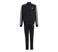 adidas 3 Stripes Zip Tracksuit 9-10 Years Black/White