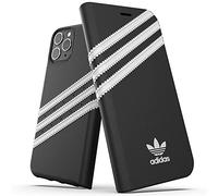 adidas 36539 Originals Compatible with iPhone 11 Pro Case, Protective Folio PU Booklet Mobile Phone Case - Black White